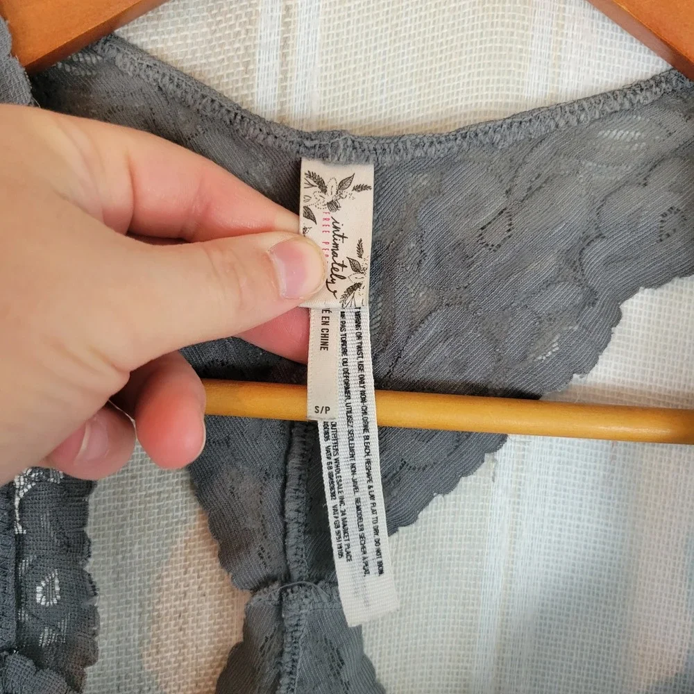 Intimately Free People Lace Bralette‎ Gray Size Small